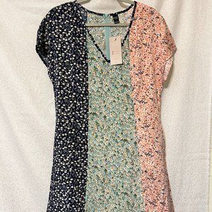 shein multicolor dress